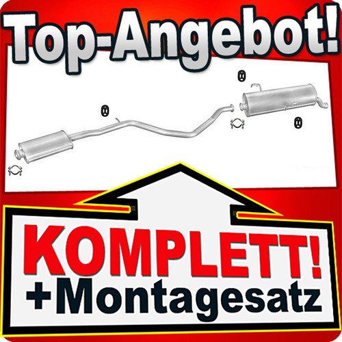 Auspuff für peugeot 206 6 - auspuff,