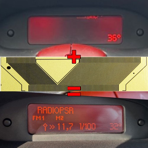 Multi info display anzeige uhr - info,