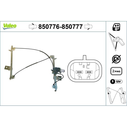 Fensterheber valeo 850776 für - 850776,